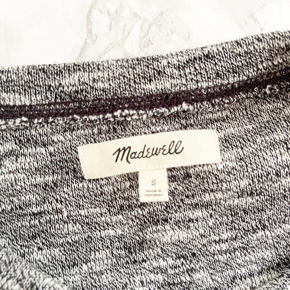MADEWELL Textured Balloon Sleeve Crewneck Sweatshirt Small S - Picture 6 of 8